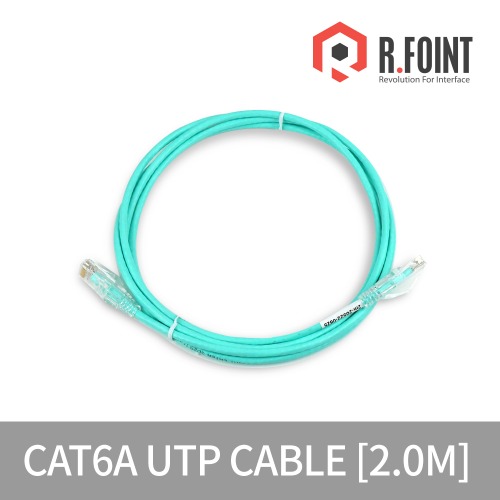 R.FOINT 알포인트 RF-CAT6A02-SD28 CAT.6A 슬림타입 UTP CABLE 2M (RF034)R.FOINT MALL