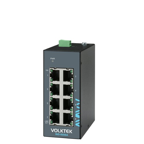 볼텍 VOLKTEK INS-8008 8포트 10/100Mbps 산업용 스위치R.FOINT MALL