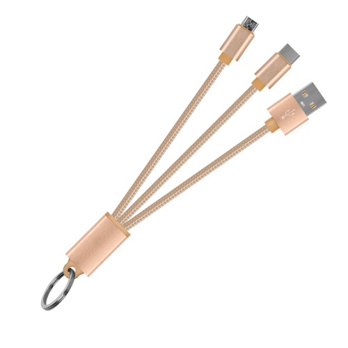 NEXT USB to TYPE-C + Micro 5pin 충전/데이터 케이블 10cm / 열쇠고리타입R.FOINT MALL