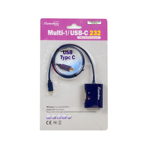 SYSTEMBASE Multi-1/USB-C 232(USB 타입-C) / 안드로이드 RS232 컨버터R.FOINT MALL