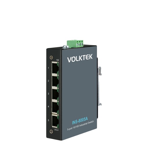 볼텍 VOLKTEK INS-8005 5포트 10/100Mbps 산업용 스위치R.FOINT MALL